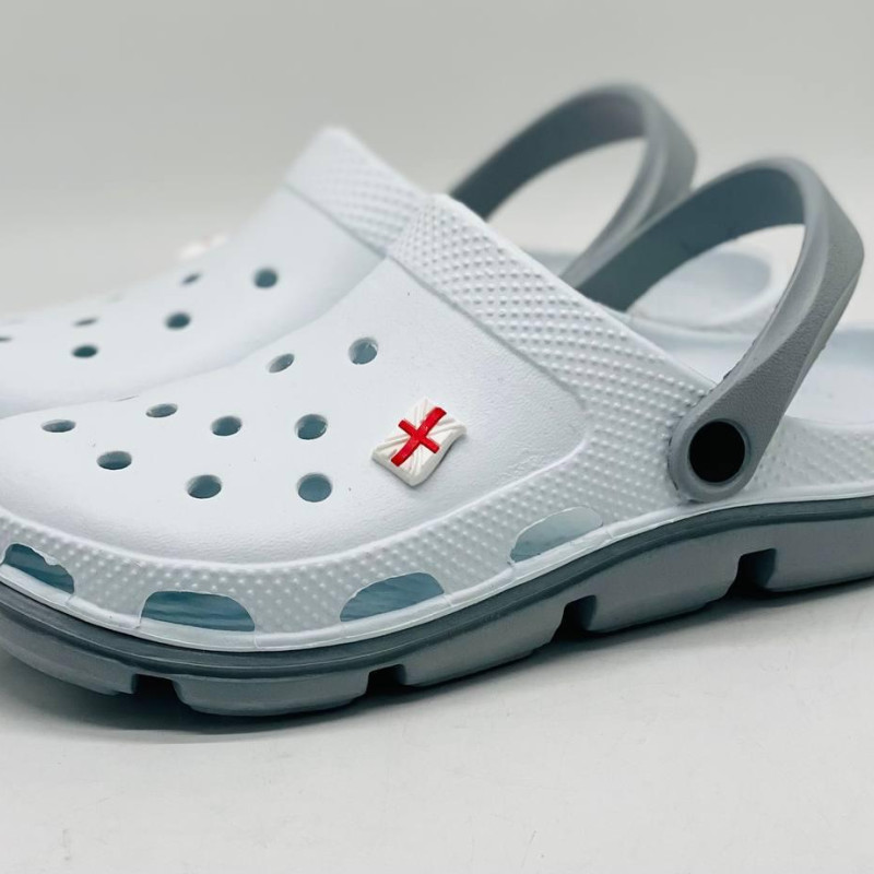 Крокси жіночі Jose Amorales колір білий, сланцы Кроксы женские белые