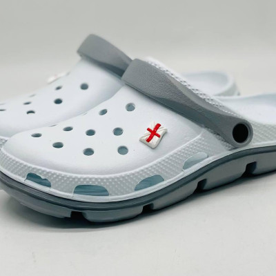 Крокси жіночі Jose Amorales колір білий, сланцы Кроксы женские белые