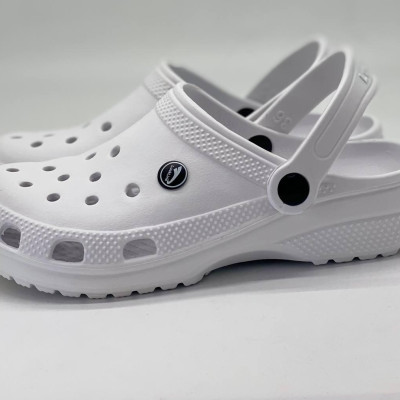 Крокси жіночі білі Luck Line , кроксы белые женские