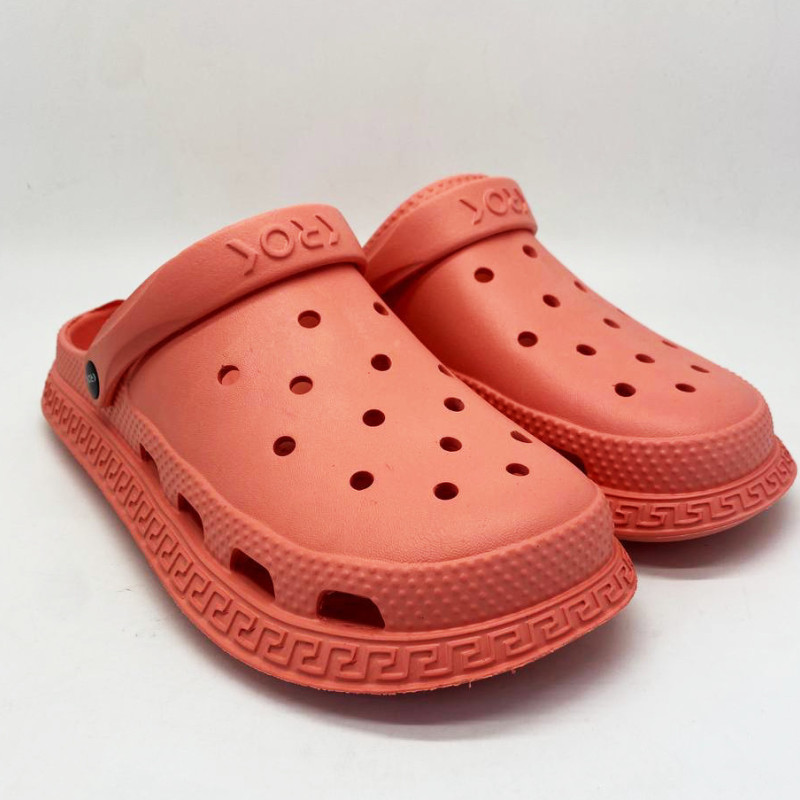 Кроки жіночі, колір темно рожевий(корал), крокси пінка.