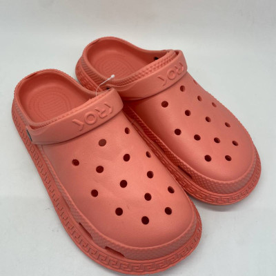 Кроки жіночі, колір темно рожевий(корал), крокси пінка.