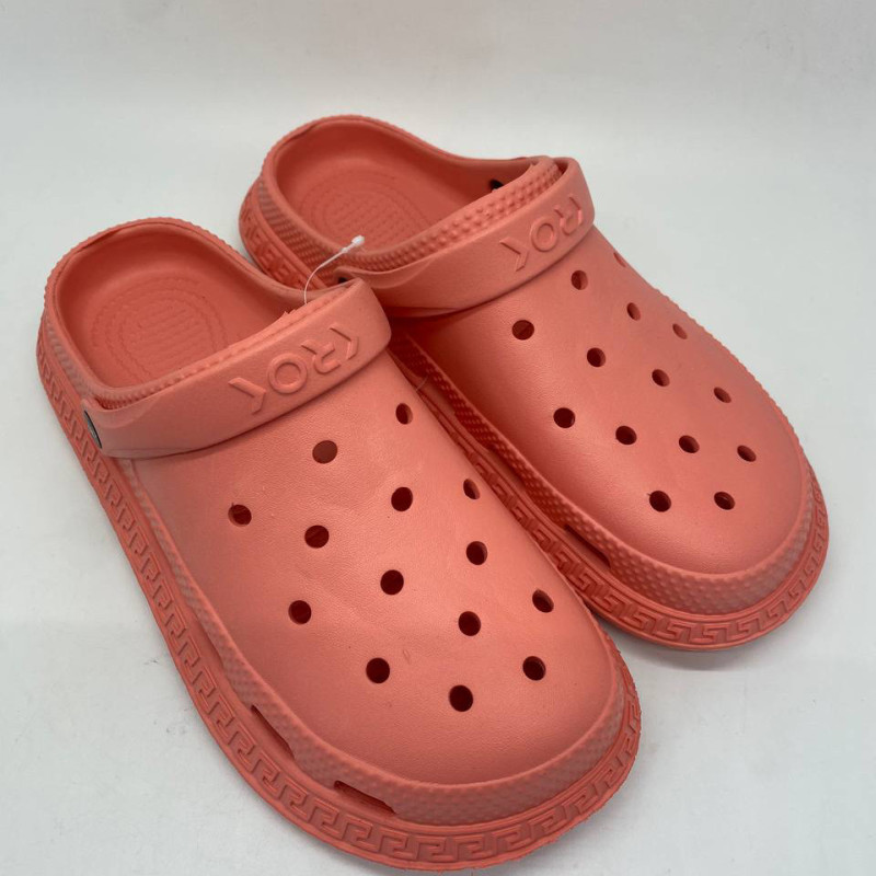 Кроки жіночі, колір темно рожевий(корал), крокси пінка.