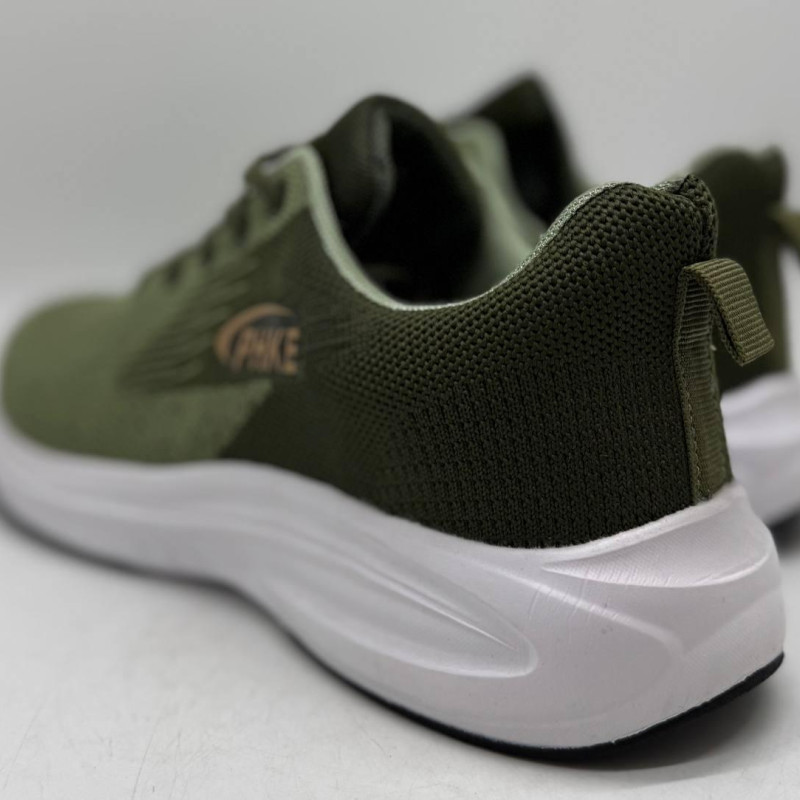 Кросівки літні сіточка LION колір хакі (оліва) Мокасині чоловічі,