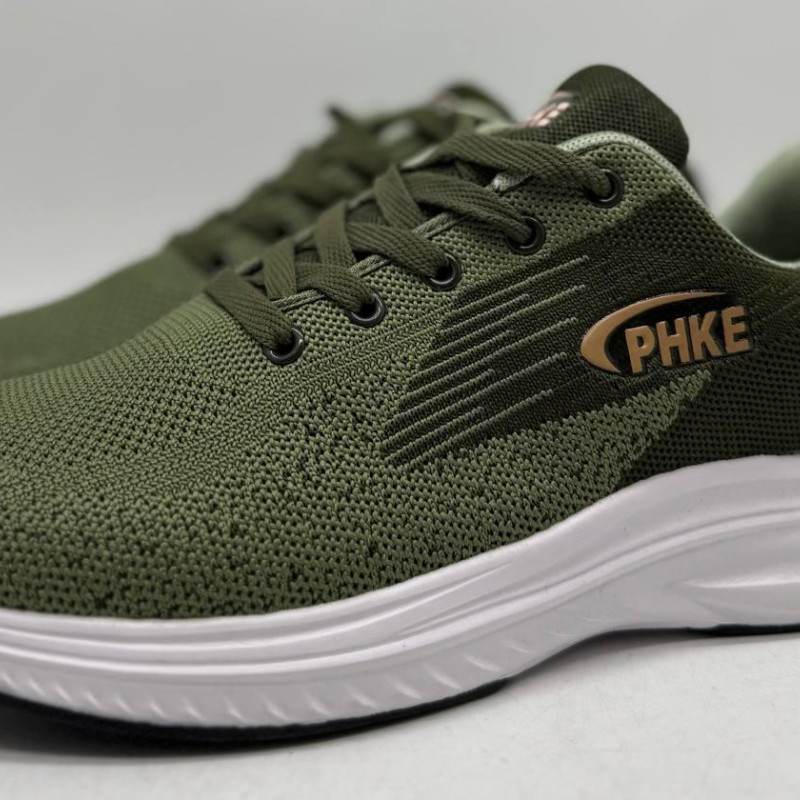 Кросівки літні сіточка LION колір хакі (оліва) Мокасині чоловічі,