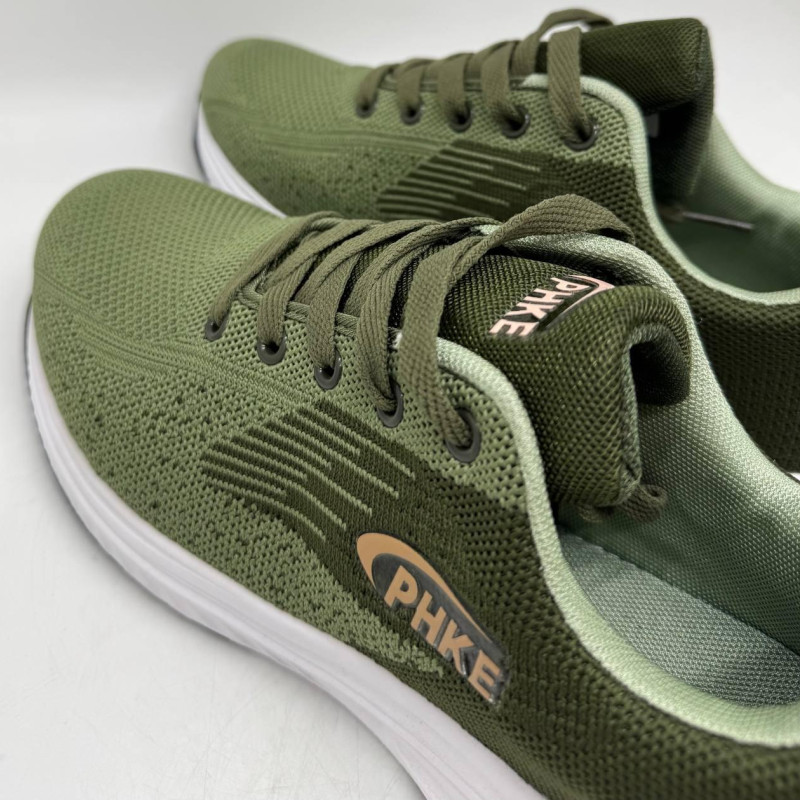 Кросівки літні сіточка LION колір хакі (оліва) Мокасині чоловічі,