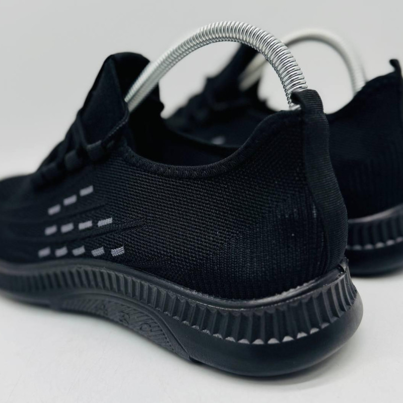 Кросівки літні сітка SAYT RLAE (колір чорний) Мокасині чоловічі