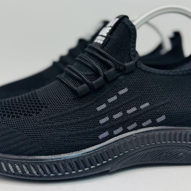 Кросівки літні сітка SAYT RLAE (колір чорний) Мокасині чоловічі