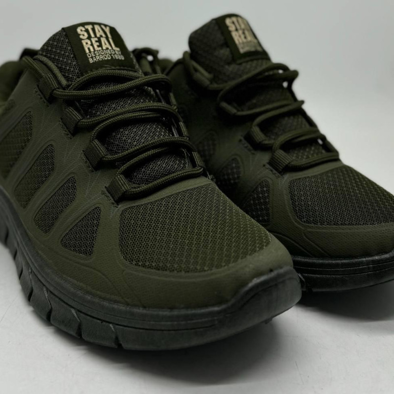 Кросівки літні хакі (олива) Мокасини чоловічі