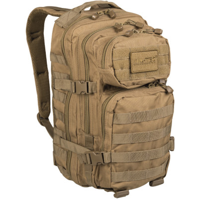 Рюкзак Mil-Tec тактичний, 20л US Assault Pack, колір койот (Розмер В42 х Ш20 x Г25 см)