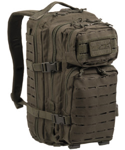Рюкзак Mil-Tec тактичний, 20л US Assault Pack SM Laser Cut, колір оливкової (розмір В42 х Ш20 x Г25 см)