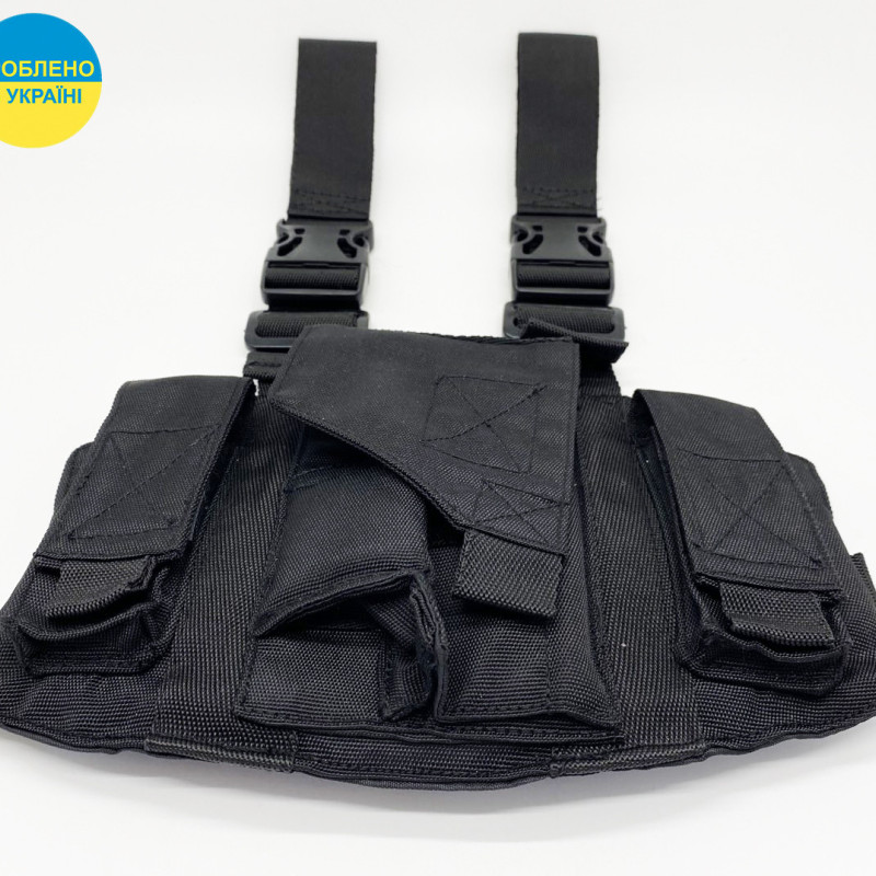 Кобура -набедрена, універсальна для ПМ, ФОРТ, ТТ, тк. кордура, колір чорний