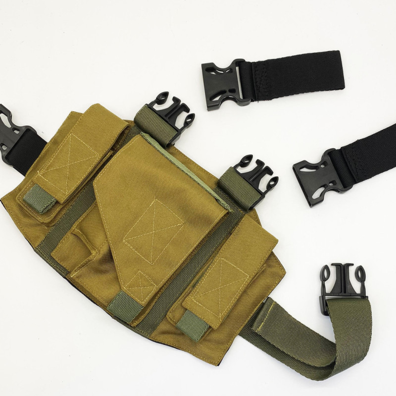 Кобура набедрена, універсальна для ПМ, ФОРТ, ТТ, тк. кордура, колір койот, чорний