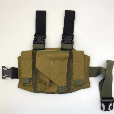 Кобура набедрена, універсальна для ПМ, ФОРТ, ТТ, тк. кордура, колір койот, чорний