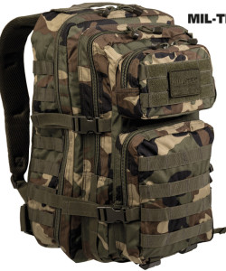 Рюкзак Mil-Tec тактичний, 36л молли BACKPACK USSSSAULT Pack II woodland (Розмер В51 х Ш29 х Г28 см)