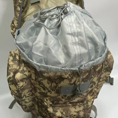 Тактичний рюкзак 70 літрів з каркасом колір Піксель, походний великий рюкзак металический каркас