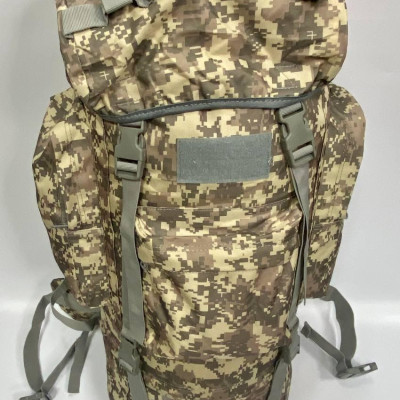 Тактичний рюкзак 70 літрів з каркасом колір Піксель, походний великий рюкзак металический каркас