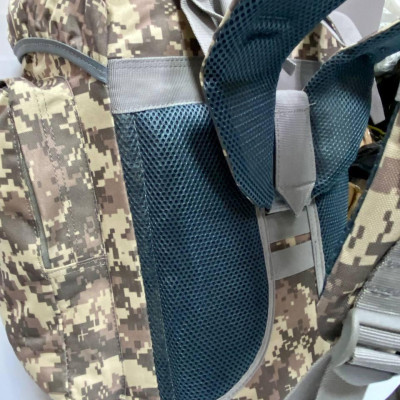 Тактичний рюкзак 70 літрів з каркасом колір Піксель, походний великий рюкзак металический каркас