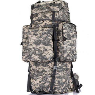 Тактичний рюкзак 70 літрів з каркасом колір Піксель, походний великий рюкзак металический каркас