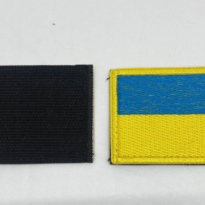 Нашивка Прапор Украіни, розмір 80*50 мм, на липучці