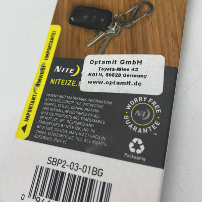 Тактичний карабін, колір чорний. Карабін розвантажувальний Nite Ize Karabiner S-Biner Gr. 2