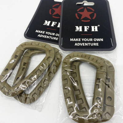 Карабін ABS пластиковий, колір койот (упаковка 2 шт)