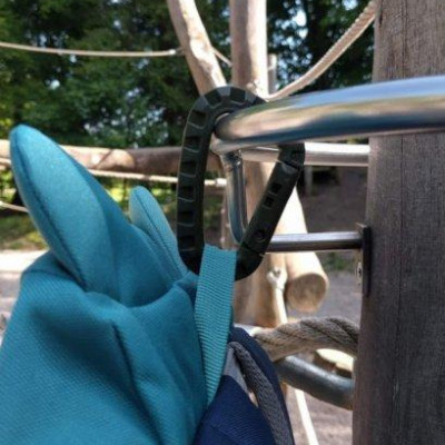 Карабін міцний MFH пластик, розмір D 7 mm * 8,5 cm 2er Pack (упаковка 2 шт)