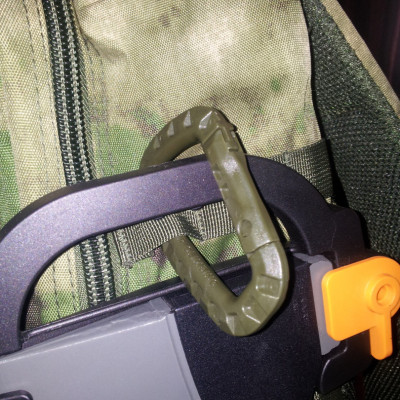 Карабін міцний MFH пластик, розмір D 7 mm * 8,5 cm 2er Pack (упаковка 2 шт)