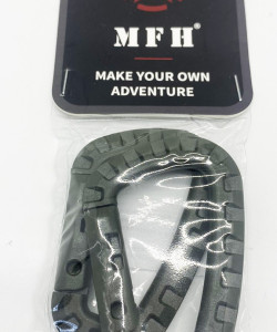 Карабін міцний MFH пластик, розмір D 7 mm * 8,5 cm 2er Pack (упаковка 2 шт)