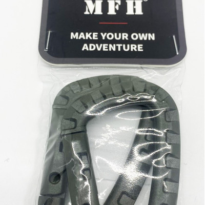 Карабін міцний MFH пластик, розмір D 7 mm * 8,5 cm 2er Pack (упаковка 2 шт)