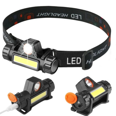 Ліхтар налобний акумуляторний, USB заряджання, фонарик налобный