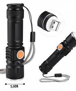 Ліхтарик ручний  X-Balog протиударний, вологостійкий із заряджанням USB Тактичний ліхтар POLICE BL-616-T6 Zoom