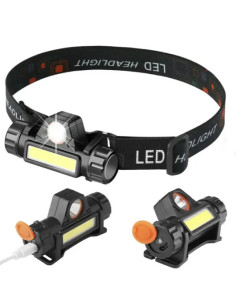 Ліхтар налобний акумуляторний магнітний | акумулятор 18650 вбудований XP-G Q5 | світлодіодний тактичний СОВ