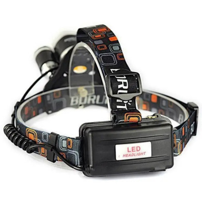 Ліхтар налобний акумуляторний на двох акумуляторах 18650, Ліхтар на акумуляторі, потужний налобний ліхтар