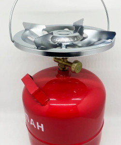 Балон гозовий 5 літрів, туристичний газовий балон, кемпінгова газова пічка, газбалон